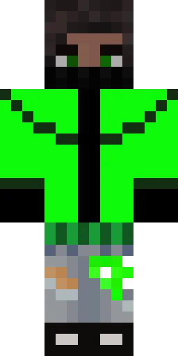 Зелёный скин Майнкрафт — скачать PNG бесплатно