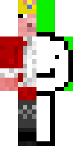 Дрим скин Майнкрафт — скачать PNG бесплатно