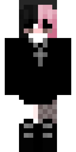 Чёрный скин Майнкрафт — скачать PNG бесплатно