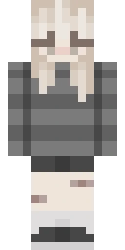 Серый скин Майнкрафт — скачать PNG бесплатно