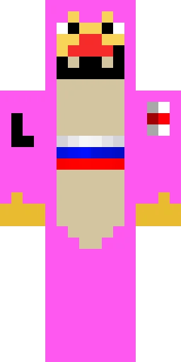 Розовый скин Майнкрафт — скачать PNG бесплатно