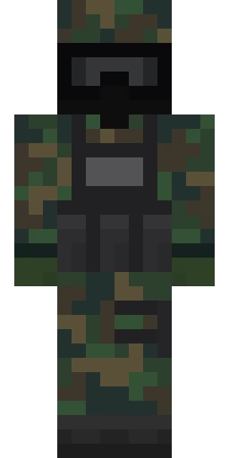 Военный скин Майнкрафт — скачать PNG бесплатно