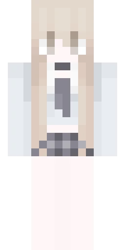 Белый скин Майнкрафт — скачать PNG бесплатно