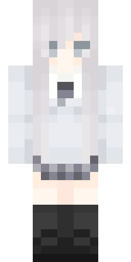 Белый скин Майнкрафт — скачать PNG бесплатно