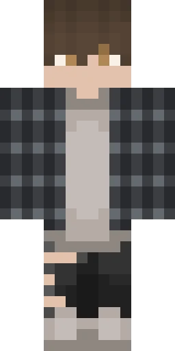 Серый скин Майнкрафт — скачать PNG бесплатно