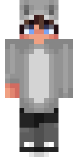 Серый скин Майнкрафт — скачать PNG бесплатно