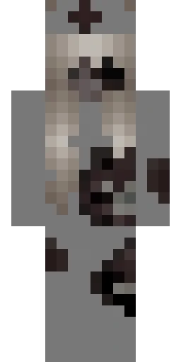 Серый скин Майнкрафт — скачать PNG бесплатно