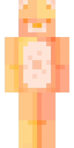 Жёлтый скин Майнкрафт — скачать PNG бесплатно
