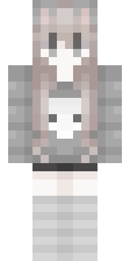 Серый скин Майнкрафт — скачать PNG бесплатно
