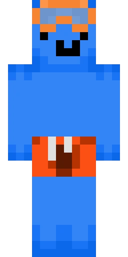 Синий скин Майнкрафт — скачать PNG бесплатно