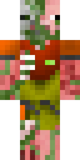 Зомби скин Майнкрафт — скачать PNG бесплатно