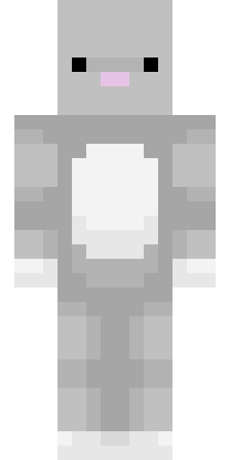 Серый скин Майнкрафт — скачать PNG бесплатно