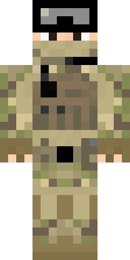 Военный скин Майнкрафт — скачать PNG бесплатно