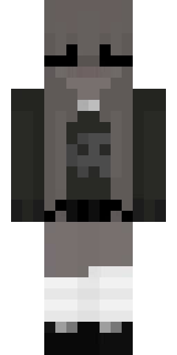Серый скин Майнкрафт — скачать PNG бесплатно