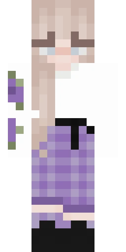 Фиолетовый скин Майнкрафт — скачать PNG бесплатно
