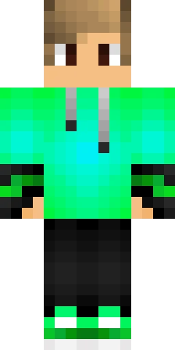 Зелёный скин Майнкрафт — скачать PNG бесплатно
