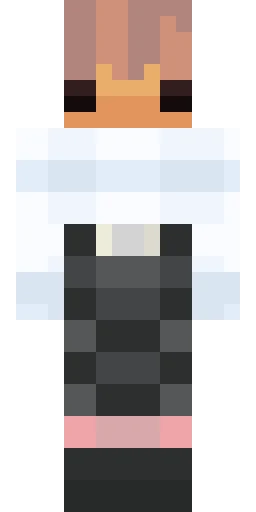 Белый скин Майнкрафт — скачать PNG бесплатно