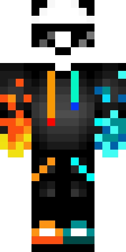 Огонь скин Майнкрафт — скачать PNG бесплатно