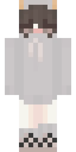 Серый скин Майнкрафт — скачать PNG бесплатно