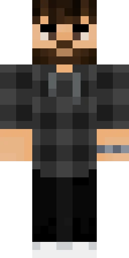 Серый скин Майнкрафт — скачать PNG бесплатно