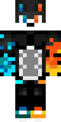Огонь скин Майнкрафт — скачать PNG бесплатно