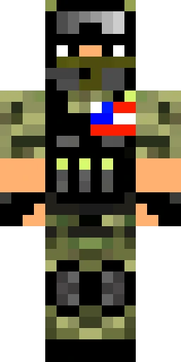 Военный скин Майнкрафт — скачать PNG бесплатно