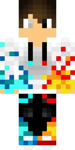 Огонь скин Майнкрафт — скачать PNG бесплатно