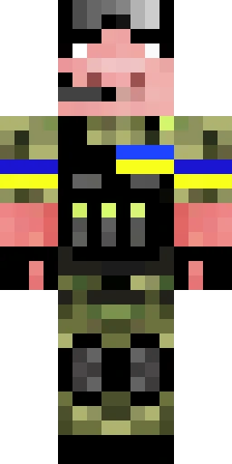 Военный скин Майнкрафт — скачать PNG бесплатно