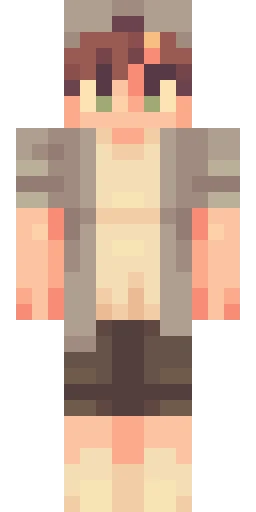 Серый скин Майнкрафт — скачать PNG бесплатно