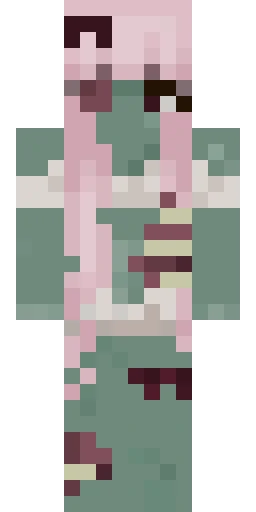 Зомби скин Майнкрафт — скачать PNG бесплатно