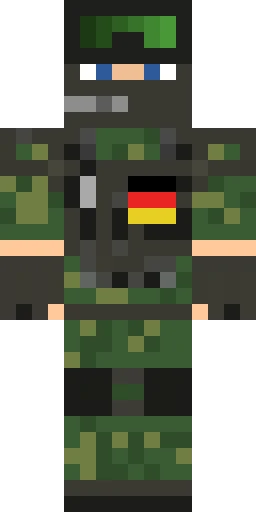 Военный скин Майнкрафт — скачать PNG бесплатно