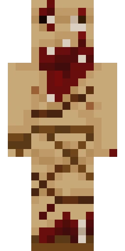 Страшный скин Майнкрафт — скачать PNG бесплатно