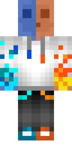 Огонь скин Майнкрафт — скачать PNG бесплатно