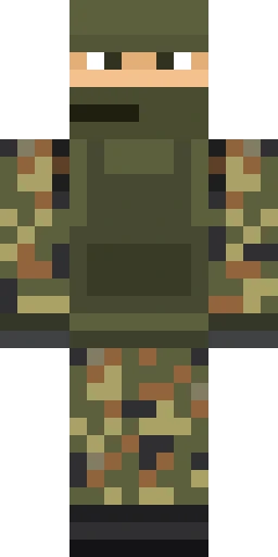 Военный скин Майнкрафт — скачать PNG бесплатно