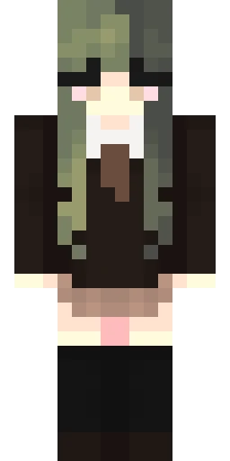 Зелёный скин Майнкрафт — скачать PNG бесплатно