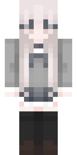 Серый скин Майнкрафт — скачать PNG бесплатно