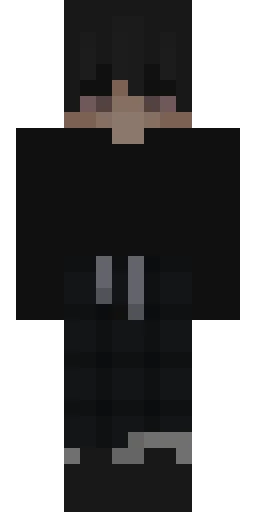 Чёрный скин Майнкрафт — скачать PNG бесплатно