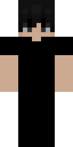 Чёрный скин Майнкрафт — скачать PNG бесплатно