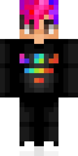 Радужный скин Майнкрафт — скачать PNG бесплатно