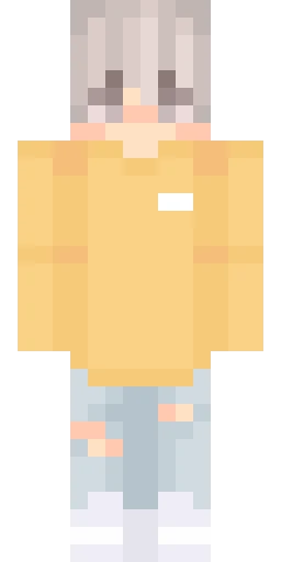 Жёлтый скин Майнкрафт — скачать PNG бесплатно