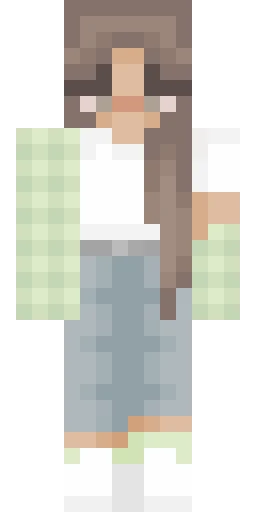 Зелёный скин Майнкрафт — скачать PNG бесплатно