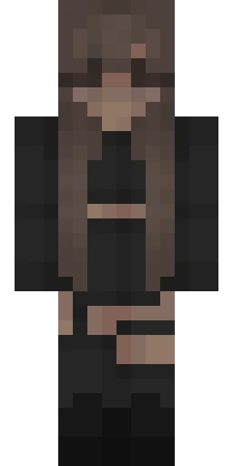 Чёрный скин Майнкрафт — скачать PNG бесплатно