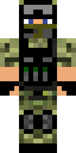 Военный скин Майнкрафт — скачать PNG бесплатно