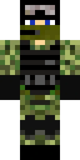 Военный скин Майнкрафт — скачать PNG бесплатно