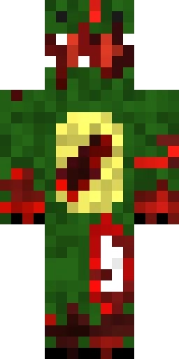Страшный скин Майнкрафт — скачать PNG бесплатно