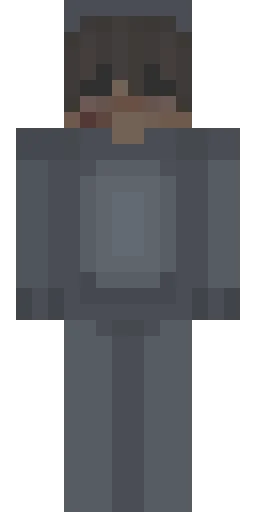 Серый скин Майнкрафт — скачать PNG бесплатно