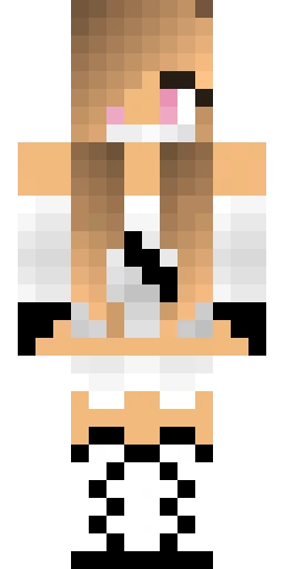 Белый скин Майнкрафт — скачать PNG бесплатно