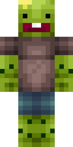 Зелёный скин Майнкрафт — скачать PNG бесплатно