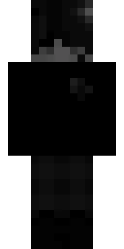 Чёрный скин Майнкрафт — скачать PNG бесплатно