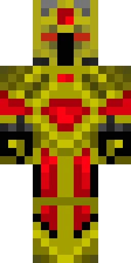 Золотой скин Майнкрафт — скачать PNG бесплатно